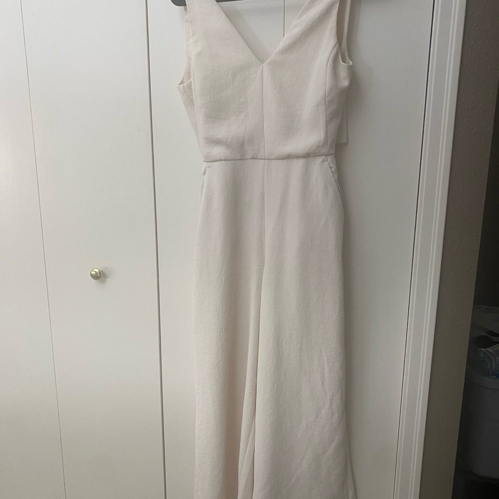 Aritzia Wilfred Écoulement/Aperture White Jumpsuit